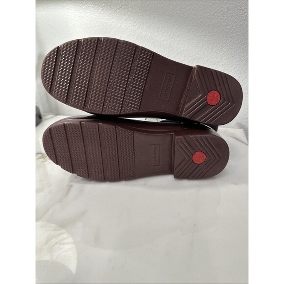 Hunter Rain Boots Women's Size 7 Maroon Burgandy Chelsea Short - Picture 7 of 7